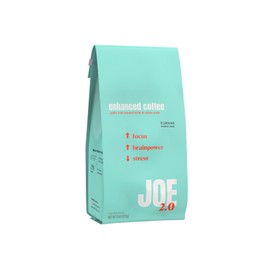 Joe 2.0 - Mushroom Coffee with Lion’s Mane & Ashwagandha – Nootropic Ground Coffee for Focus, Calm Energy & Clarity – Joe 2.0 Medium Roast – 20 Servings (11 oz)