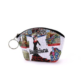 BDM Barcelona Wallet, Park Güell Wallet, Various Models of Travel Souvenirs, Sagrada Familia, Gaudí Mosaic, Barcelona Souvenir