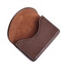 Ocadux Cofee Leather Business Card Holder Case for Men or