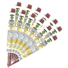 BBQ & Pineapple Natural Pork Meat Sticks, Sogo Snacks, No Nitrates, Gluten, Soy, MSG, Dairy or Nuts. Pork Used Has No Added Antibiotics or Hormones. (1-oz Stick, 12-Count)