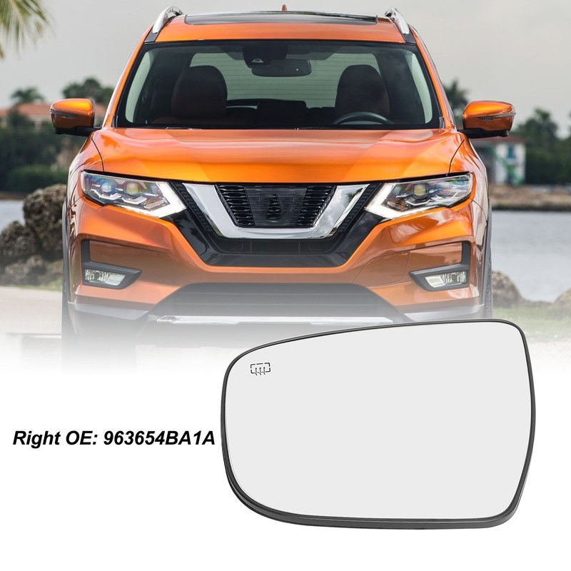 Rearview Mirror Glass Clear Visibility Reduce Blind Spots Wing Mirror