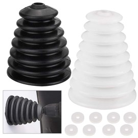 GOLRISEN 2 pieces drill dust protection drill dust collector rubber drill dust catcher ceiling drill dust protection scalable dust-free drilling dustproof dust collector for drills electric hammer