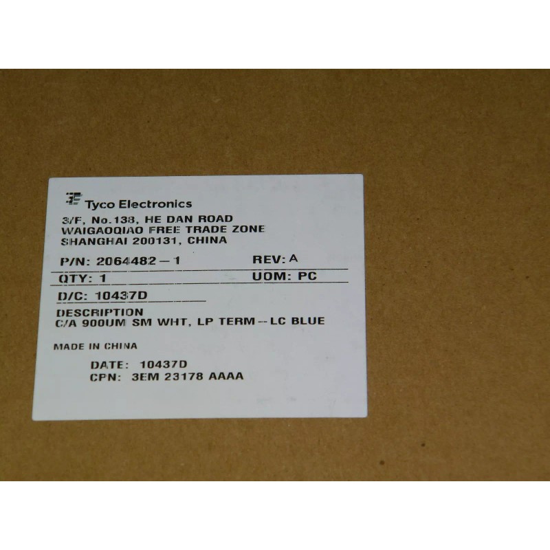 TE Connectivity Tyco Electronics 2064482-1 C/A 900UM SM Wht, LP