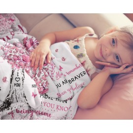 Mubpean 10 Year Old Girl Birthday Gifts Blanket 40"x50", Gifts for 10-Year-Old Girls, Christmas 10th Birthday Gifts for Girls, Double Digits Party Gift Ideas Decoration, Ten Years Old Throw Blankets