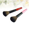 Healeved 2pcs Premium Nylon Makeup Brushes Set Long Handle Powder