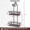 REINHARDT Shower Caddy Hanging, Rustproof Shower Caddy Anti-Swing Shower Organizer