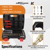 maXpeedingrods 61Pcs Thread Restorer Kit, Rethread Repair Tool, UNC UNF