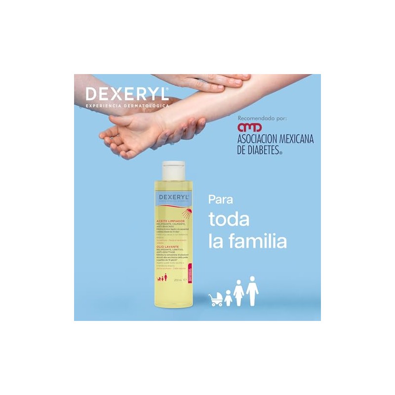 Dexeryl, Aceite dermolimpiador emoliente, 200ml