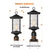 Beionxii Dusk to Dawn Outdoor Post Lights, 21inch Large Exterior