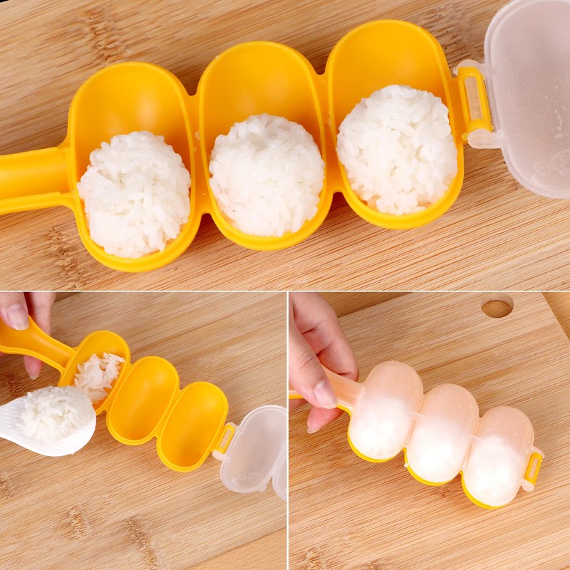2pcs-Rice Ball Shaker,Rice Ball Molds, DIY Ball Shaped Kitchen Tools