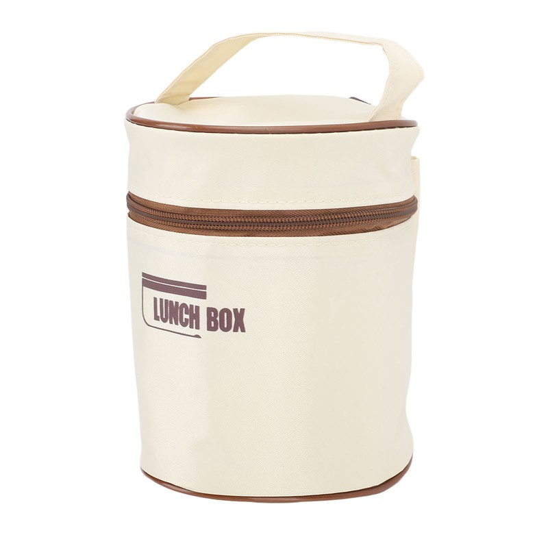 Insulated Lunch Container 304 Stainless Steel Leakproof Portable Round Thermal