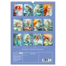 Meerjungfrauen - Bezaubernde Wasserwesen (Wandkalender 2026 DIN A3 hoch), CALVENDO Monatskalender: Schönheit und Anmut der Meerjungfrauen (CALVENDO Glaube)