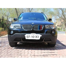 Lanyun X3 e83 accessories m color grill insert trims grill stripes fit 2007-2010 e83 grill with 7 vertical beam