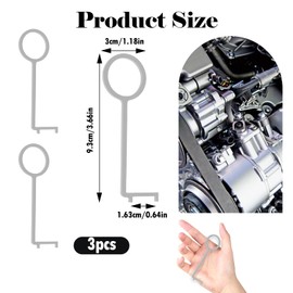 Erioscar Timing Belt Test Tool for PureTech 1.0 and 1.2 Peugeot Citroen Opel (3 Cylinder) PSA EB0 and EB2 (Pack of 3)