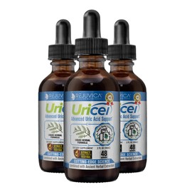 Rejuvica Health Uricel - Advanced Uric Acid Support & Cleanse Supplement - Liquid Delivery for Better Absorption - Tart Cherry, Chanca Piedra, Celery Seed, Turmeric & More!