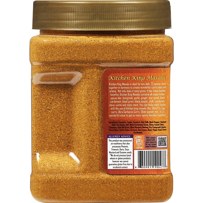 Rani Kitchen King Masala (20-Spice Curry blend) 17.5oz (1.1lbs) 500g