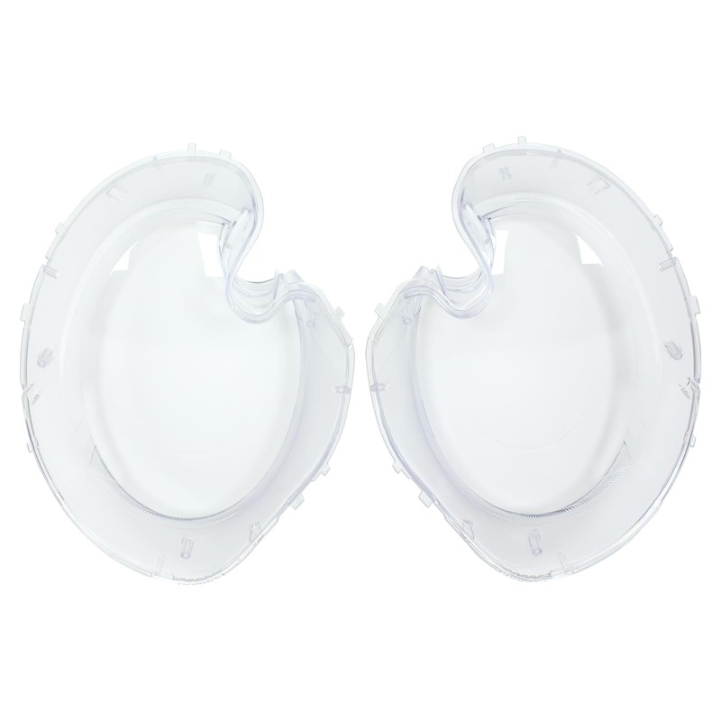 NewYall Left and Right Clear Headlight Lens Shell Cover for