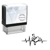 StampExpression - Music Note Heart Rate Love Self Inking Rubber