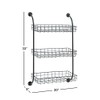 Deco 79 Metal 3 Shelves Wall Shelf with Suspended Baskets,