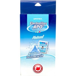 Electrolíto Apo en Polvo Sabor Natural-25 Sobres de 27.9g- Hidratación Rápida y Equilibrio de Electrolitos