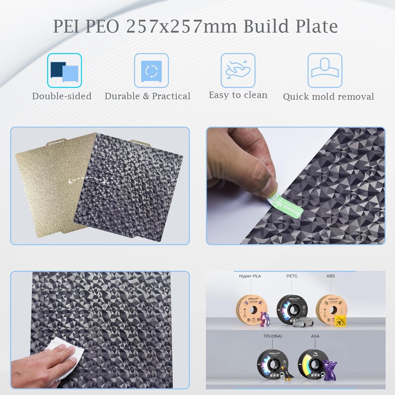 LANEKGU 257 x 257 mm Double Sided Building Plate for