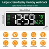 LEIKE 16" Large Digital Wall Clock Timer,Remote Control,2 Alarms, LED