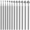 Zicojia 12Pc Cylinder Cone Shape Carving Burr Sets Jewelry Burr