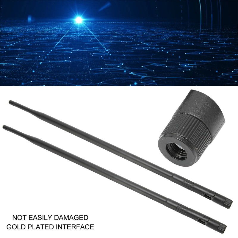 2pcs Antenna 2.4G 9dBi Omnidirectional High Gain SMA Male Internet