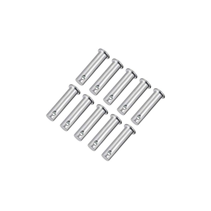 sourcing map Single Hole Fork Bolts 10 mm x 40