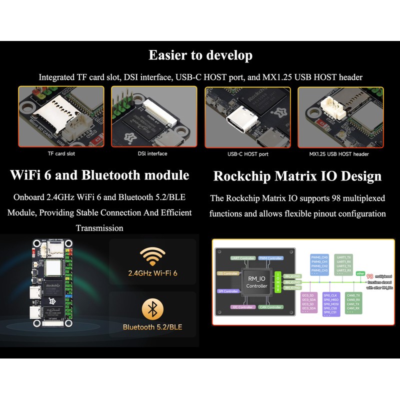Lyra Zero W Micro Linux Development Board Based On RK3506B