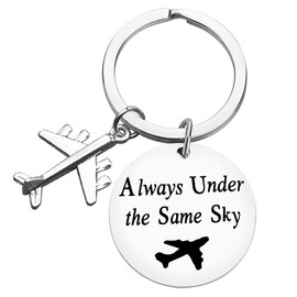Dabihu Long Distance Relationship Gifts,Couple Keyring Keyring Gifts Air Force Gift Airplane Keyring Pilot Keychain Best Friends Gift Valentines Gift for Boyfriend Girlfriend Husband Going Away Gift