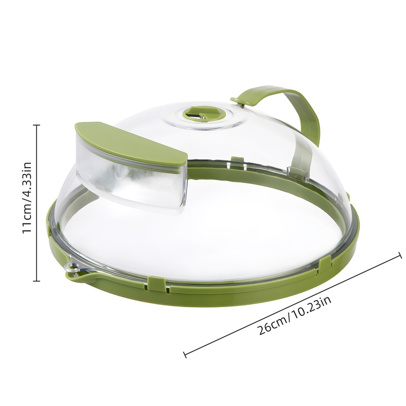 Microwave Splatter Cover for Food - Clear Microwave Splash Guard