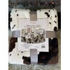 Unbranded Brand New 50*60 Faux Cowhide Throw Blanket cow print
