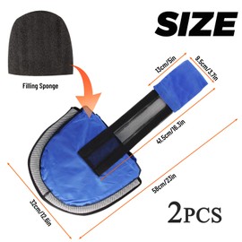 2 x Exit Aid Pool for Animals, dellyy Pool Exit Aid Animals, Floating Ramp Rescues, Animal Ramp Small Animal Swimming Escape Ramp (Blue, 2 Pieces)