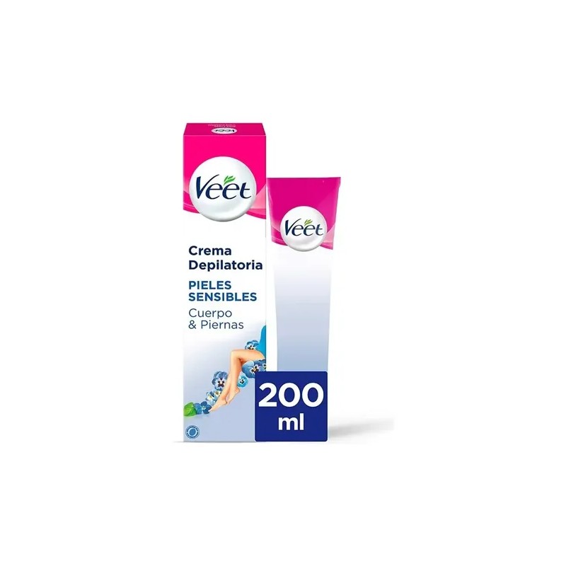 Veet Pure Fresh Crema Depilatoria Piel Sensible 200ml Espatúla