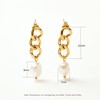 Dorosé 18 Carat Gold Plated Pearl Earrings Anti-Allergic Hanging Pearl