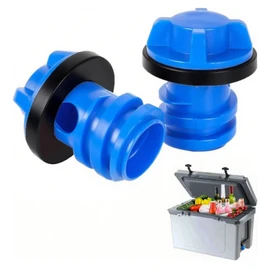 Cooler Drain Plug, 2 Pack Cooler Plug Replacement Parts Accessories Leak-Proof Drain Plugs Compatible with Yeti Roadie, Tundra, RTIC, Tank Coolers(Blue)