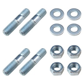 4Pack Carburetor Studs Kit, 1-3/8in Carburetor Studs Set Metal Carb Mounting Stud Kit with Spacers for 5/16in Threads Intake