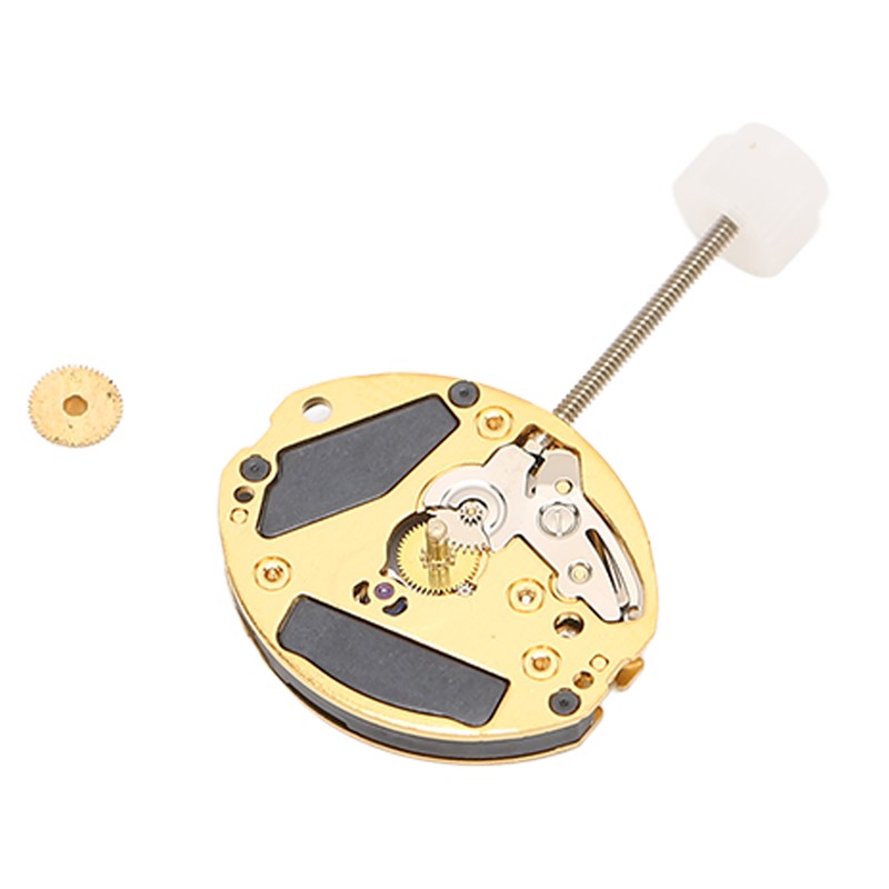 ETA 901001 Quartz Movement Golden Alloy Rhinestone Watch Movement Replacement