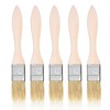 5pcs Wooden Pastry Brush Pastry Brush Heat Resistant Basting Brush