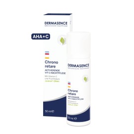 DERMASENCE Chrono Retare VIT-C Night Cream, 50 ml, Anti-Ageing Night Cream with Vitamin C & Fruit Acid, Regenerates Skin During Sleep, Smoothes Fine Lines, Improves Skin, Fragrance-Free, Mature Skin