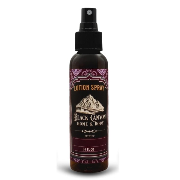 Black Canyon Cinnamon Brambleberry Scented Sprayable Lotion with Jojoba Oil,