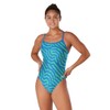 Speedo 800241142112/38 St Vortex Maze Flyback 1Pc Team Royal Blue Bright Green 12/38