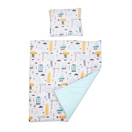 Baby Comfort 2 Piece Duvet Cover & Pillowcase 80x70 cm Set for Crib, Cradle or Pram (Pink Stars)