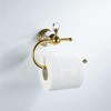 WNEBATH Gold Crystal Toilet Paper Holder, Golden Bathroom Toilet Paper