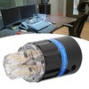 Monosaudio Connector Transparent Pure Copper GoldPlated Audio Power Connector (F105G