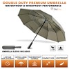 DryDay Umbrella Premium Umbrellas for Rain, Large 47” Windproof Double