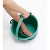 TRUSCO TORBGN Folding Bucket, Green, 2.2 gal (8 L)