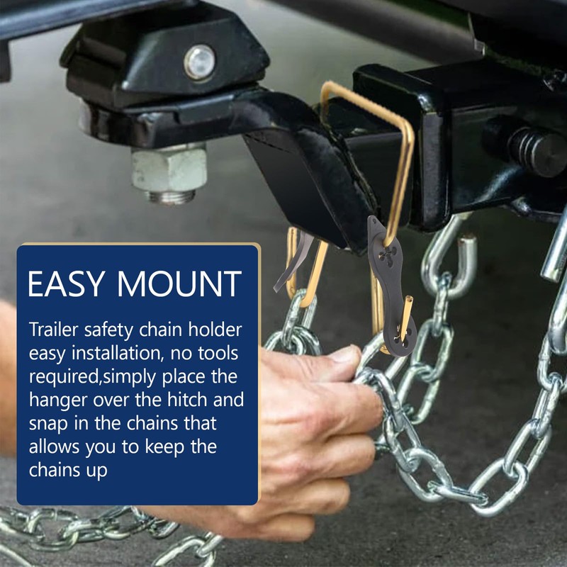 EAORBD 45807 Trailer Safety Chain Holder for Trailer Chain Holder