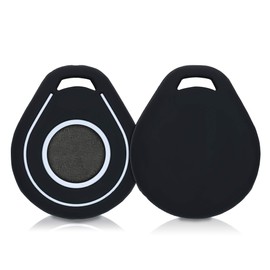 kwmobile Silicone Cover Compatible with Harley Davidson Motorcycle Key - Protective Soft Case Skin Protector for Motorcycle Remote Key Fob - Black/White